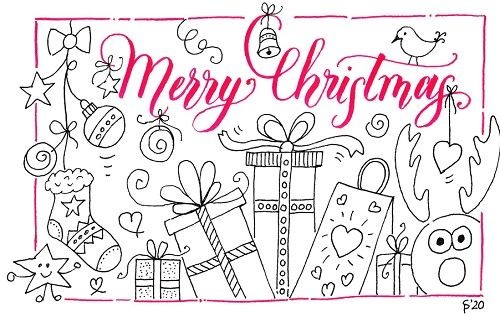 Weihnachtliches Bild Merry Christmas