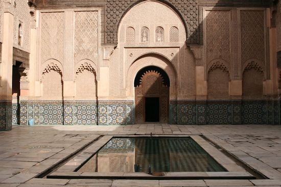 Innenhof eines Riads in Marokko