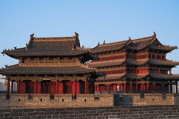 Geb&auml;ude in Datong, Shanxi, China
