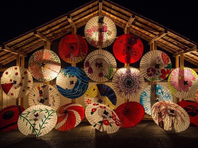 Japanische Sonnenschirme