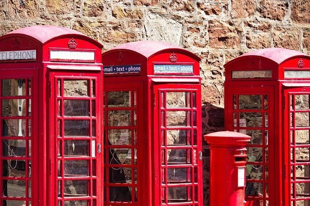 Telefonzellen in England