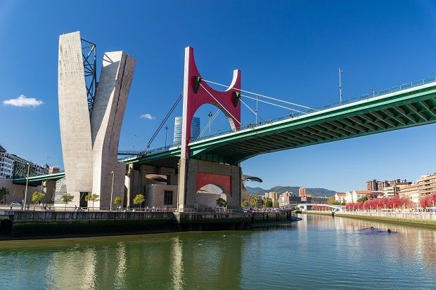 Br&uuml;cke in Bilbao, Spanien