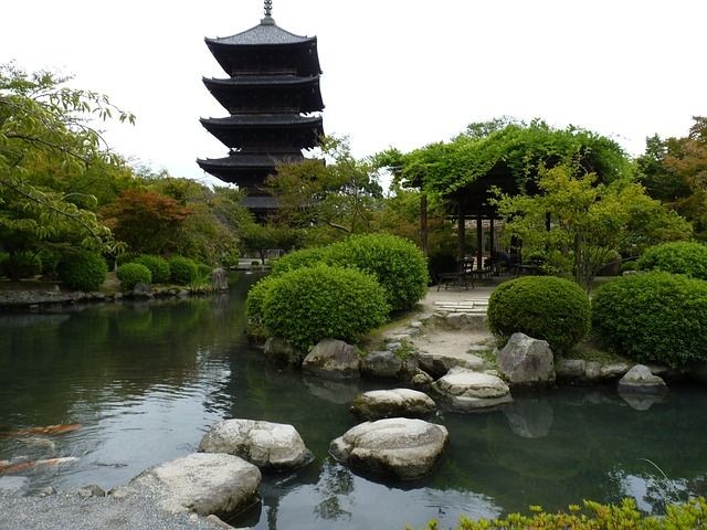 Pagode in einem Park
