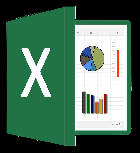 Excel Logo, Tabelle, Kreisdiagramm, Balken