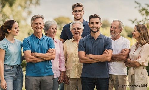 Familie vier Generationen